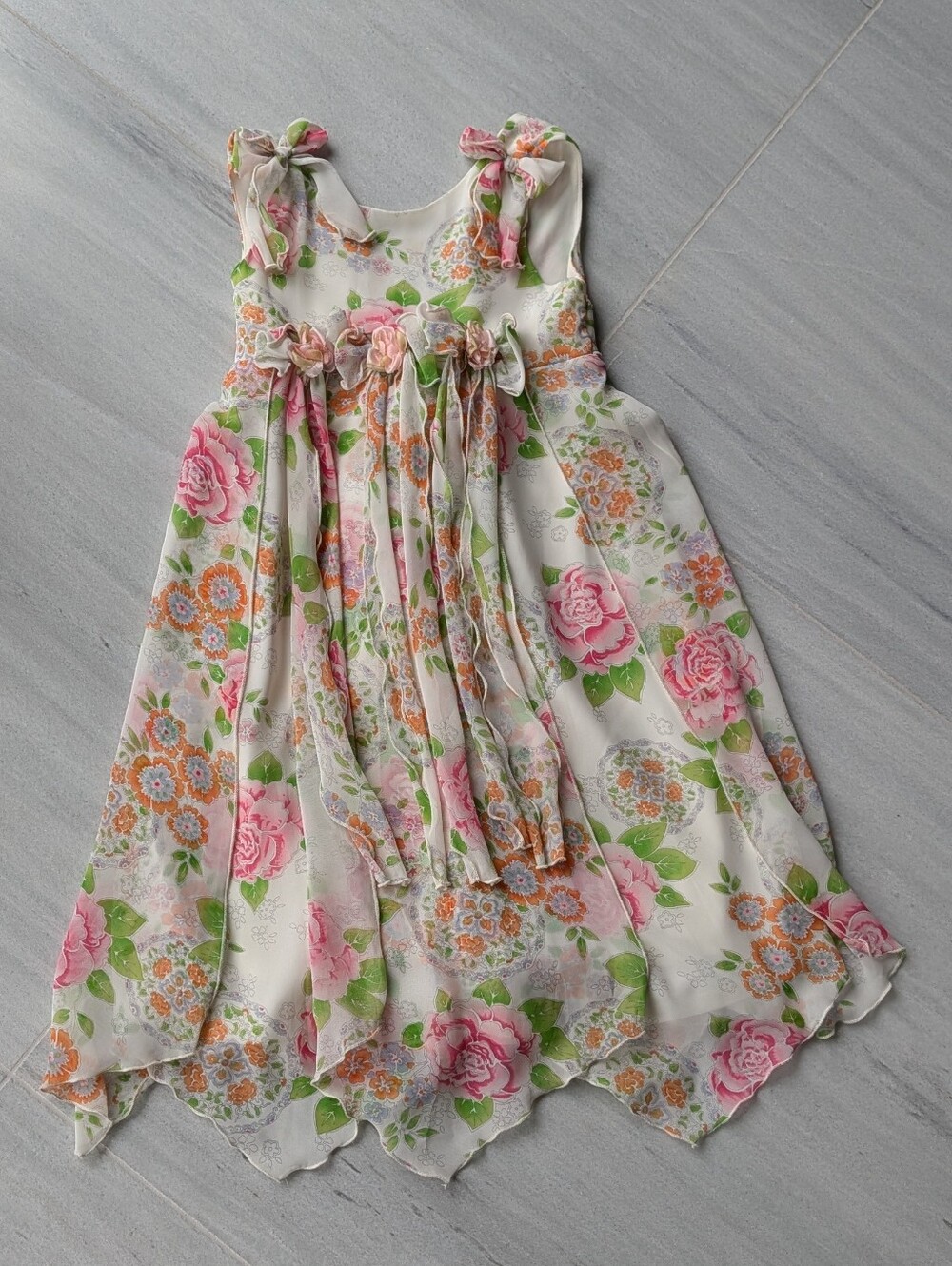vintage 2000's BISCOTTI boho floral dress   6